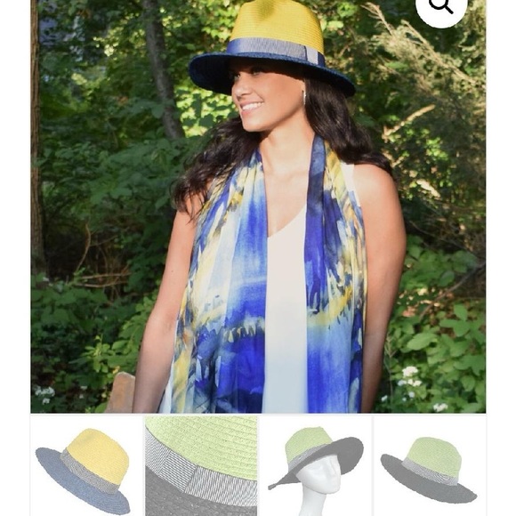 Dupatta Ukraine straw hat  NWT - Picture 10 of 11